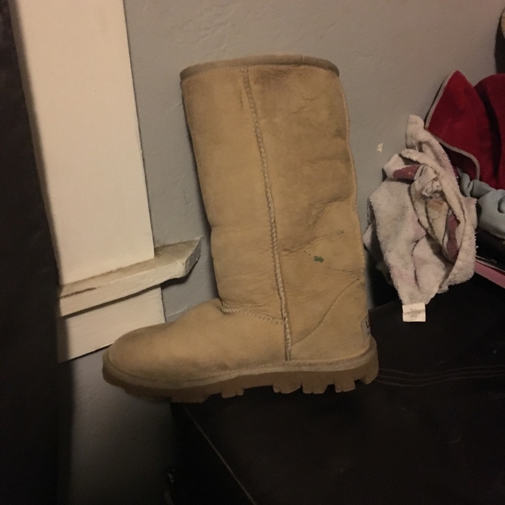 Cream colored UGGS
